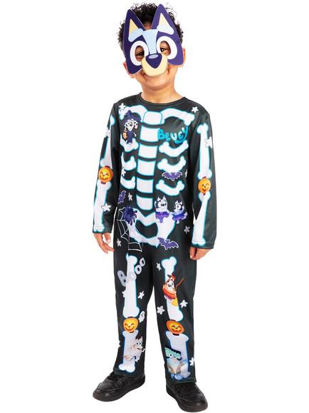 Bluey Kids' Skeleton Costume, Multi
