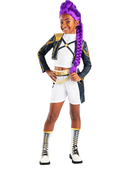 K-Pop Demon Hunters Kids' Deluxe Rumi Golden Costume & Wig Bundle, Multi