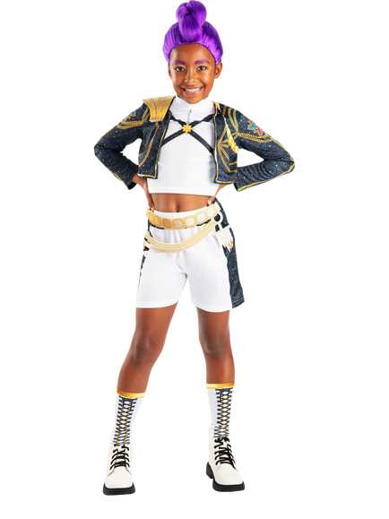 K-Pop Demon Hunters Kids' Deluxe Rumi Golden Costume & Wig Bundle, Multi