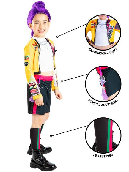 K-Pop Demon Hunters Kids' Rumi Costume & Wig Bundle - view 2, Multi