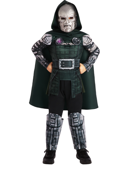 Rubies Kids' Marvel Deluxe Dr Doom Costume, Multi