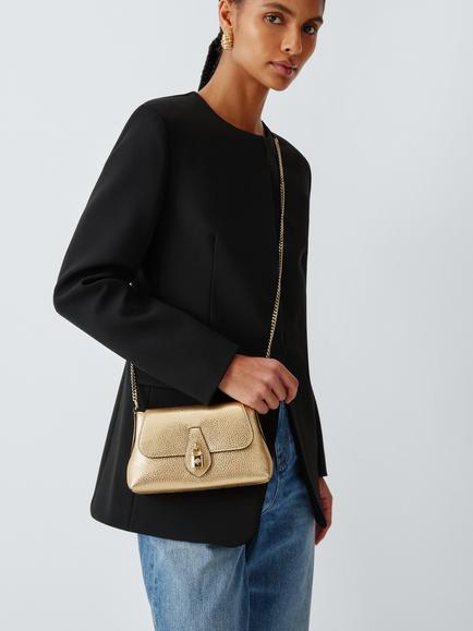 Mulberry Eliza Mini Leather Chain Shoulder Bag - view 2, Gold