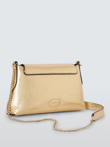 Mulberry Eliza Metallic Leather Chain Shoulder Bag, Gold - view 2, Gold