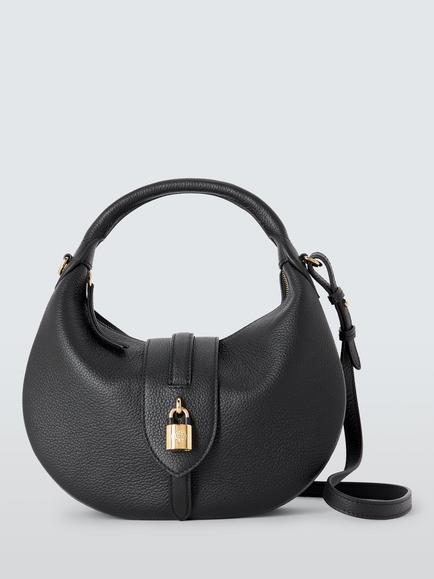 Mulberry Eliza Leather Crescent Bag, Black, Black