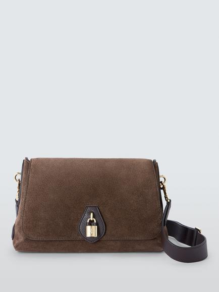 Mulberry Eliza Suede Satchel Bag, Chocolate, Chocolate