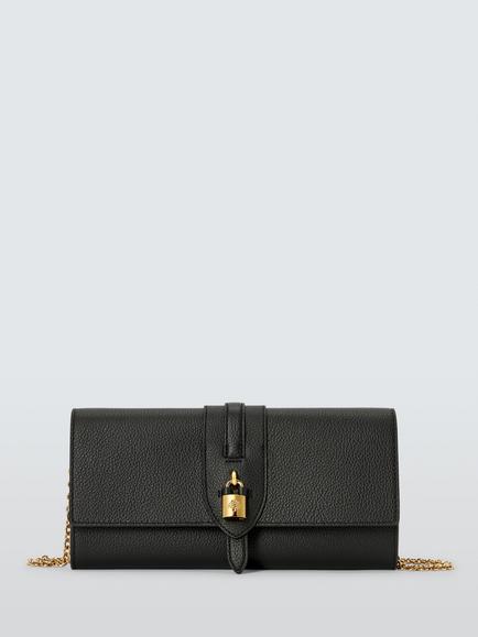 Mulberry Eliza Leather Clutch Bag, Black, Black