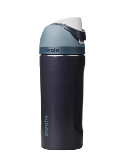 Owala FreeSip Stainless Steel Drinks Bottle, 454ml, Blue Steel, Blue Steel