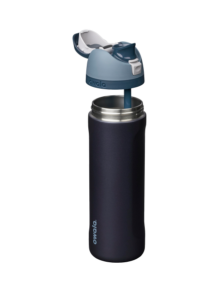 Owala FreeSip Leak-Proof Stainless Steel Drinks Bottle, 710ml, Blue Steel - view 2, Blue Steel