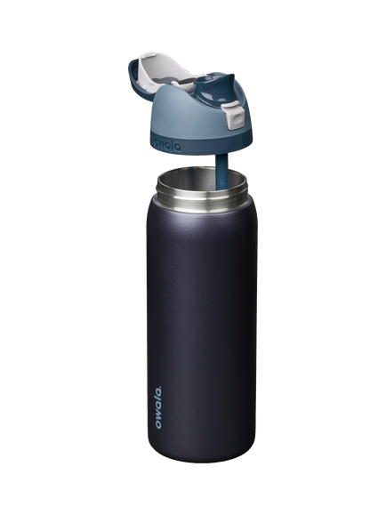 Owala FreeSip Leak-Proof Stainless Steel Drinks Bottle, 909ml, Blue Steel - view 2, Blue Steel