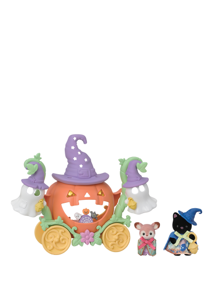 Sylvanian Families Halloween Pumpkin Carriage Playset, Multi