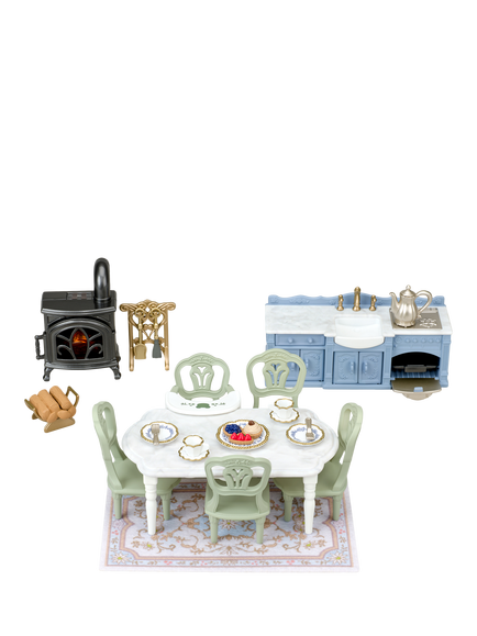 Sylvanian Families Riverside Manor Dining Room, Multi