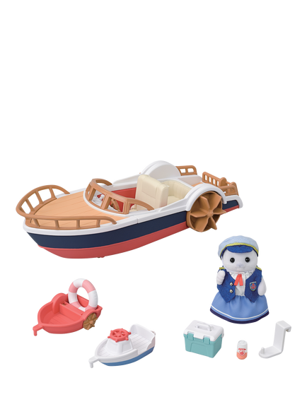 Sylvanian Families Seal Sailor's Leisure Boat, Multi