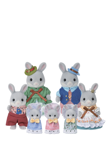 Sylvanian Families 40th Anniversary Cottontail Rabbit Family Celebration Set, Multi