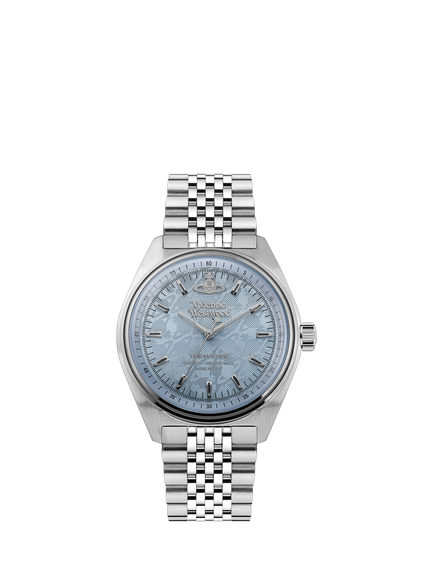 Vivienne Westwood VV251LBLSL Women's Lady Sydenham Round Bracelet Strap Watch, Silver, Silver