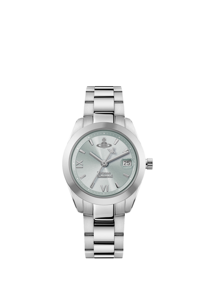 Vivienne Westwood VV292LBLSL Women's Fenchurch Round Bracelet Strap Watch, Silver, Silver