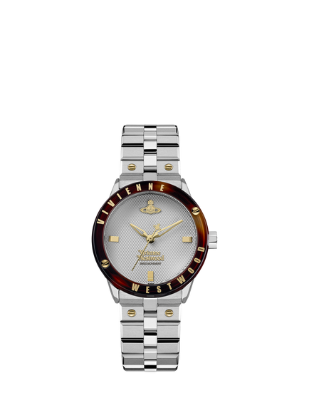 Vivienne Westwood VV365SWSLT Women's Round Bracelet Strap Watch, Silver, Silver