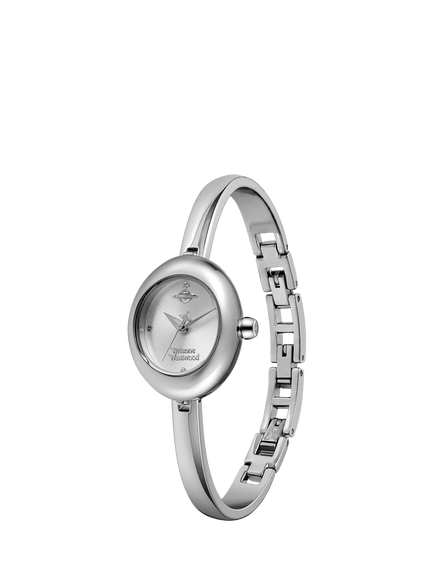Vivienne Westwood VV370SLSL Women's Round Clasped Strap Watch, Silver - view 2, Silver