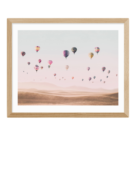 EAST END PRINTS Sisi and Seb 'Around the World' Framed Print, 43.4 x 53.4cm, Natural, Natural