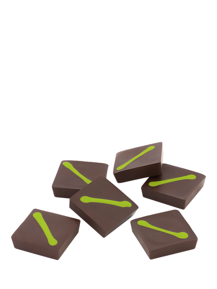 Hotel Chocolat Dark Peppermint Chocolate Selector, 72g, Multi