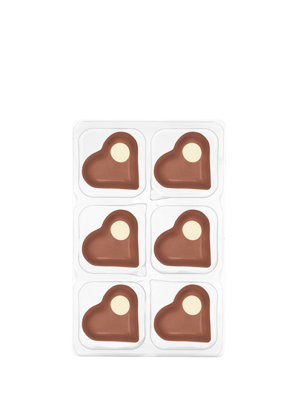 Hotel Chocolat Salted Caramel Heart Selector, 65g, Multi