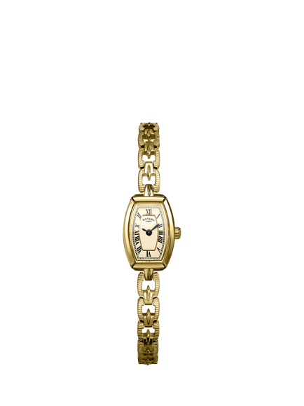 Rotary RLB10052/03 Women's 1985 Roman Numeral Bracelet Strap Watch, Gold, Gold