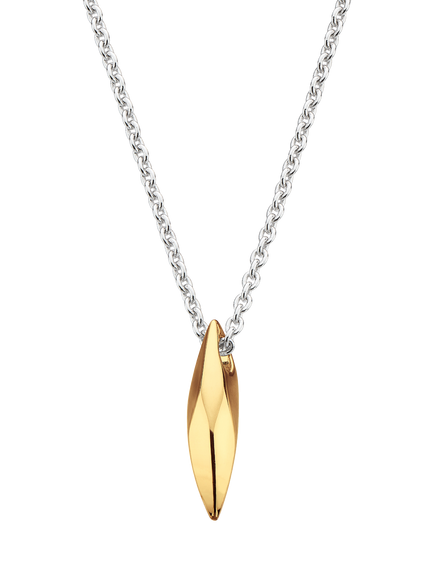 Kit Heath Glint Mini Necklace, Silver / Yellow Gold, Silver / Yellow Gold
