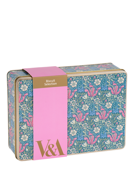 V&A William Morris Shortbread Biscuit Selection, 360g, Multi