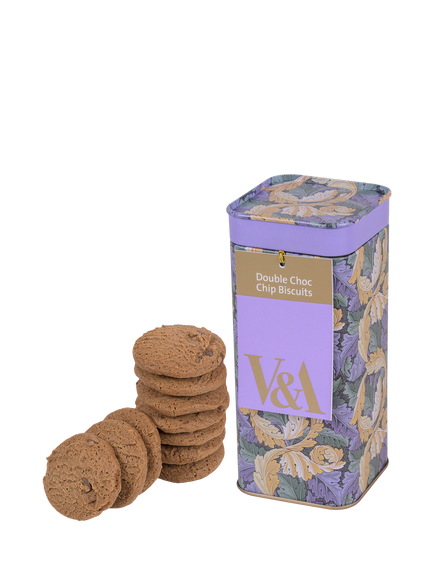 V&A William Morris Double Choc Chip Biscuit Tin, 100g - view 2, Multi