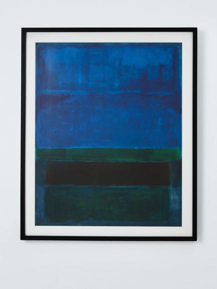 John Lewis Mark Rothko 'Blue, Green and Brown, 1952' Framed Print & Mount, 95 x 78cm, Blue, Blue