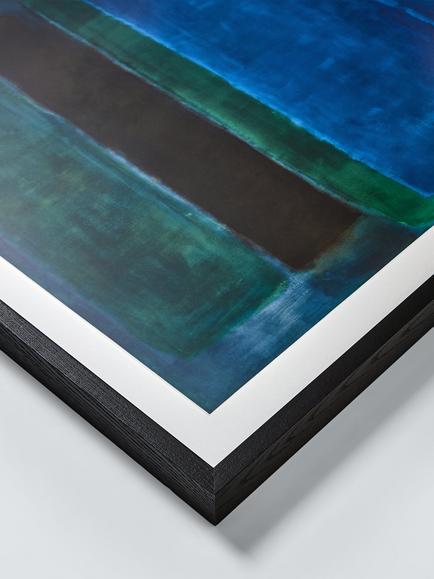 John Lewis Mark Rothko 'Blue, Green and Brown, 1952' Framed Print & Mount, 95 x 78cm, Blue - view 2, Blue