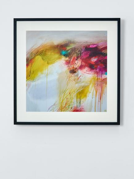 John Lewis Karen Birchwood 'Magenta Daybreak' Framed Print & Mount, 62 x 62cm, Multi