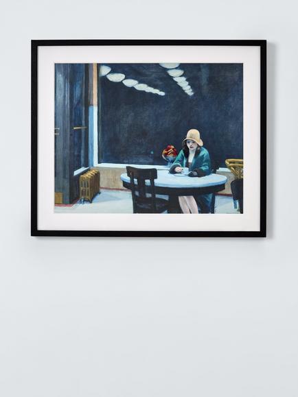 John Lewis Edward Hopper 'Automat' Framed Print & Mount, 53 x 67cm, Multi
