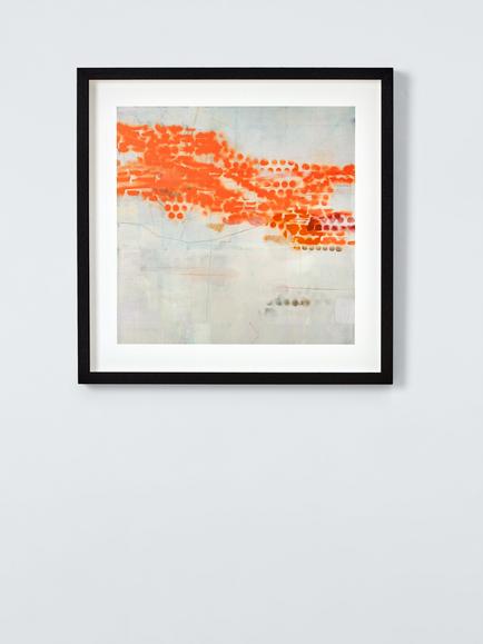 John Lewis Ele Pack 'Orange Then They Flew' Framed Print & Mount, 52 x 52cm, Orange, Orange