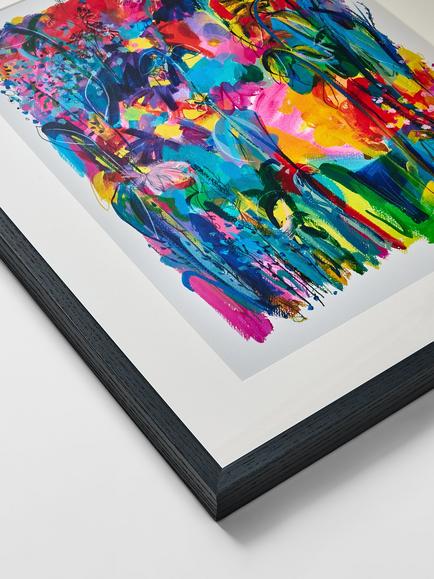 John Lewis Faye Bridgewater 'Flowerbed Collection Study' Framed Print & Mount, 62.5 x 50.5cm - view 2, Multi
