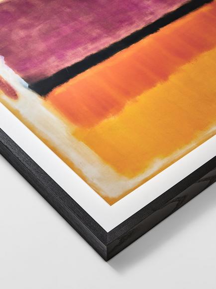 John Lewis Mark Rothko 'Untitled (Violet, Black, Orange, Yellow on White and Red)' Framed Print & Mount, 85 x 78.6cm - view 2, Yelllow