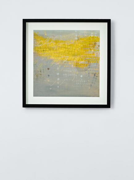 John Lewis Ele Pack 'Yellow Songbird' Framed Print & Mount, 52 x 52cm, Yellow, Yellow