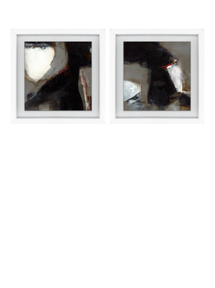 John Lewis Nina Archer 'Landmarks' Framed Canvas Prints, Set of 2, 33 x 33cm, Black/White, Multi