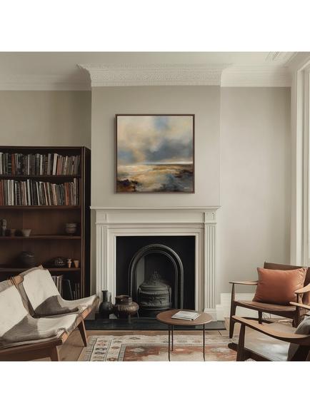 John Lewis Alison Johnson 'Peace Natural Sunset' Framed Canvas Print, 84 x 84cm - view 2, Multi
