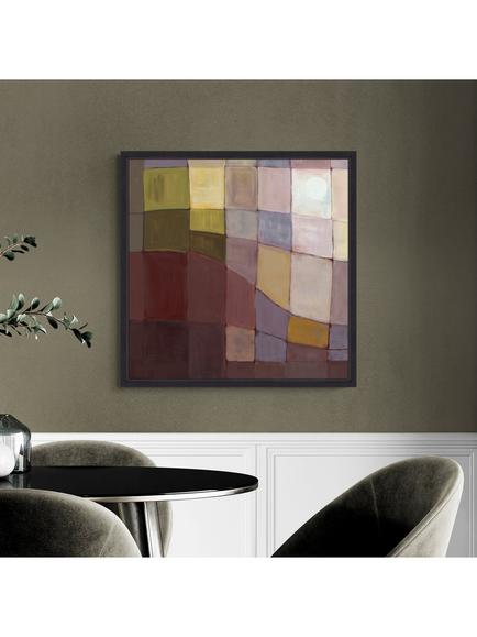 John Lewis Claire Oxley 'Timeless Motion' Framed Canvas Print, 86 x 86cm, Purple/Multi - view 2, Multi