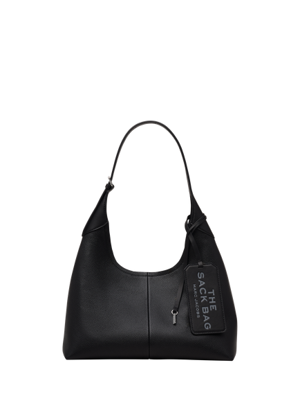 Marc Jacobs The Belted Leather Sack Shoulder Bag, Black, Black