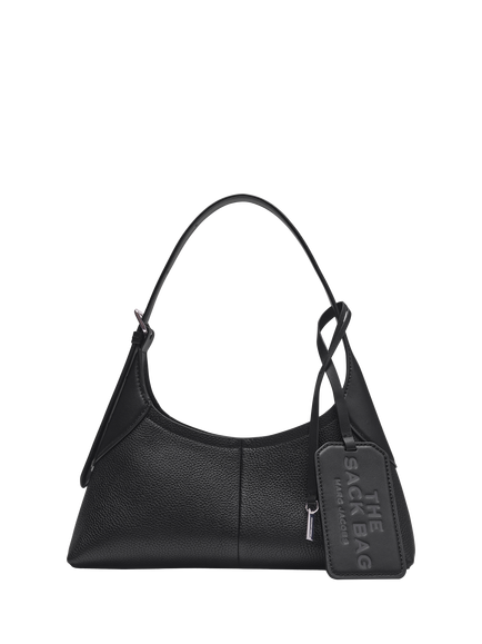 Marc Jacobs Small Belted Sack Leather Shoulder Bag, Black, Black