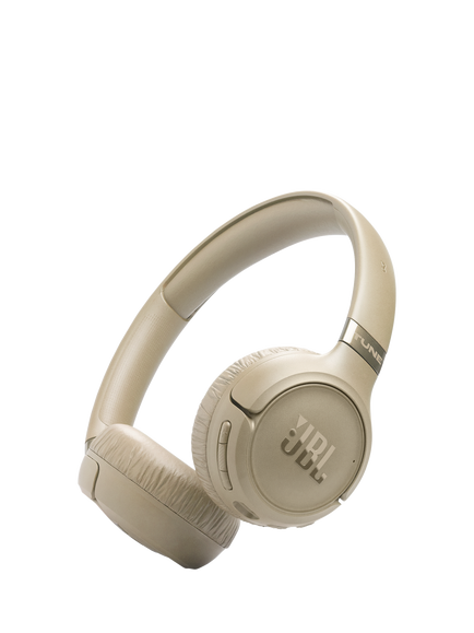 JBL Tune 680NC Noise Cancelling Wireless Bluetooth On-Ear Headphones with Mic/Remote, Beige, Beige