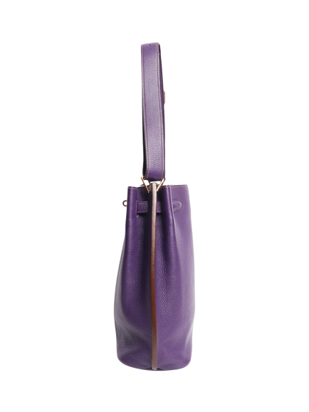 Pre-loved Hermès 2010 So Kelly Shoulder Bag, Purple - view 2, Purple