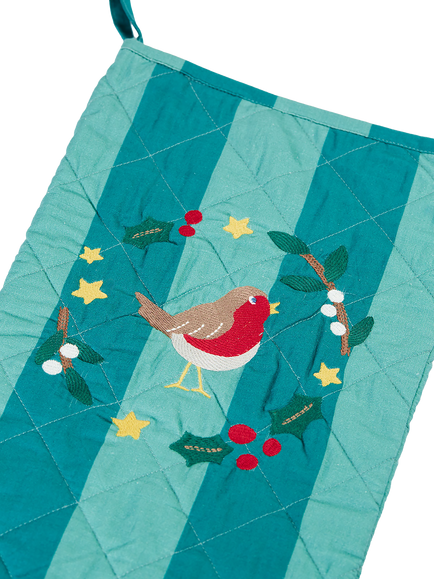 Frugi Kids' Festive Christmas Stocking, Multi - view 2, Multi