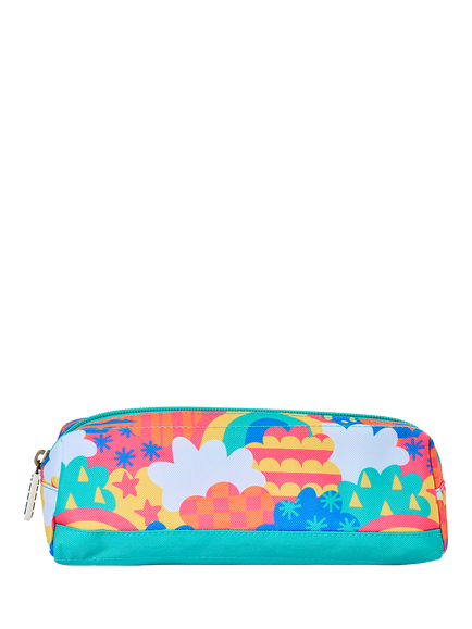 Frugi Kids' Crafty Rainbow Print Pencil Case, Fun Frenzy, Fun Frenzy