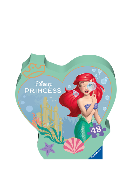 Disney Princess Ariel Ravensburger Jigsaw Puzzle Tin, 48 Pieces, Multi