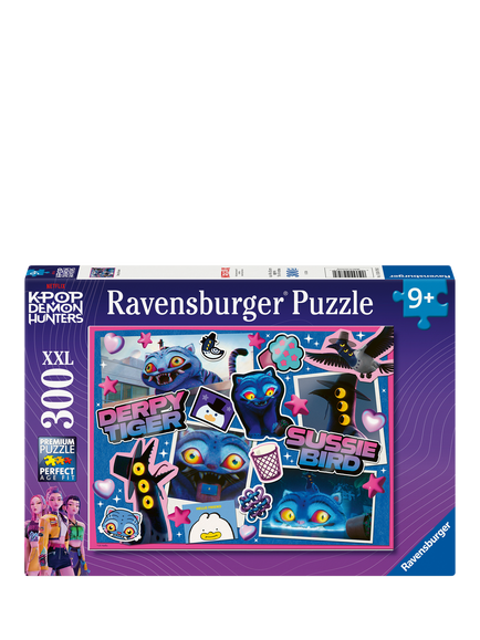 K-Pop Demon Hunters Derpy Tiger & Sussie Bird XXL Jigsaw Puzzle, 300 Piece, Multi