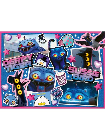 K-Pop Demon Hunters Derpy Tiger & Sussie Bird XXL Jigsaw Puzzle, 300 Piece - view 2, Multi