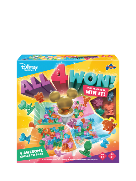 TOMY All 4 Won! Disney Edition Board Game, Multi