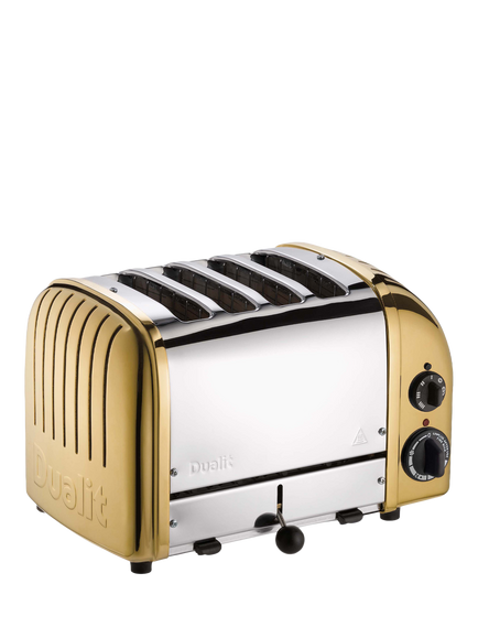Dualit NewGen 4 Slice Toaster, Brass - view 2, Brass